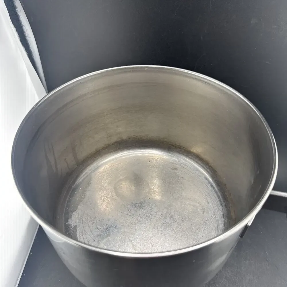 Vintage Revere Ware 3 qt Sauce Pan, Copper Bottom, Stainless Steel, Lid Pre-1968